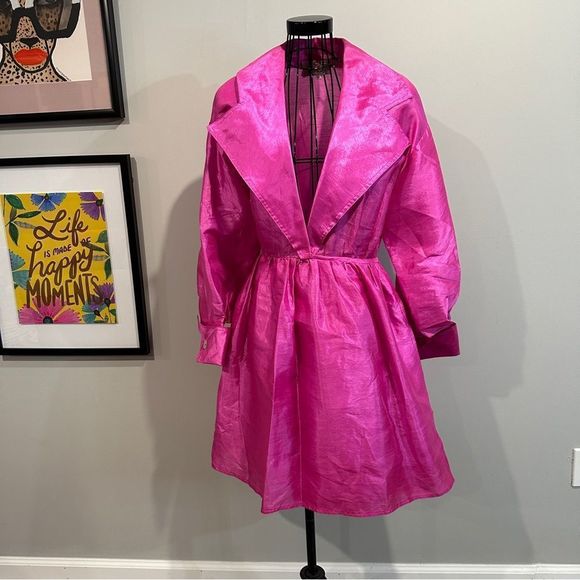 Vintage Huey Francais Pink Wrap Dress